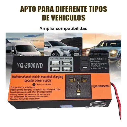 Inversor Auto 200w 12v A 220v Con Usb