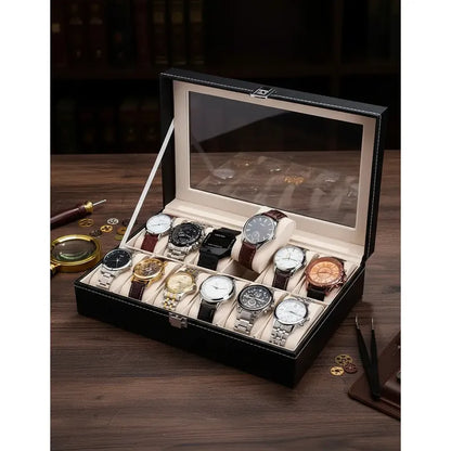 Caja Para Guardar Organizar Relojes De 12und