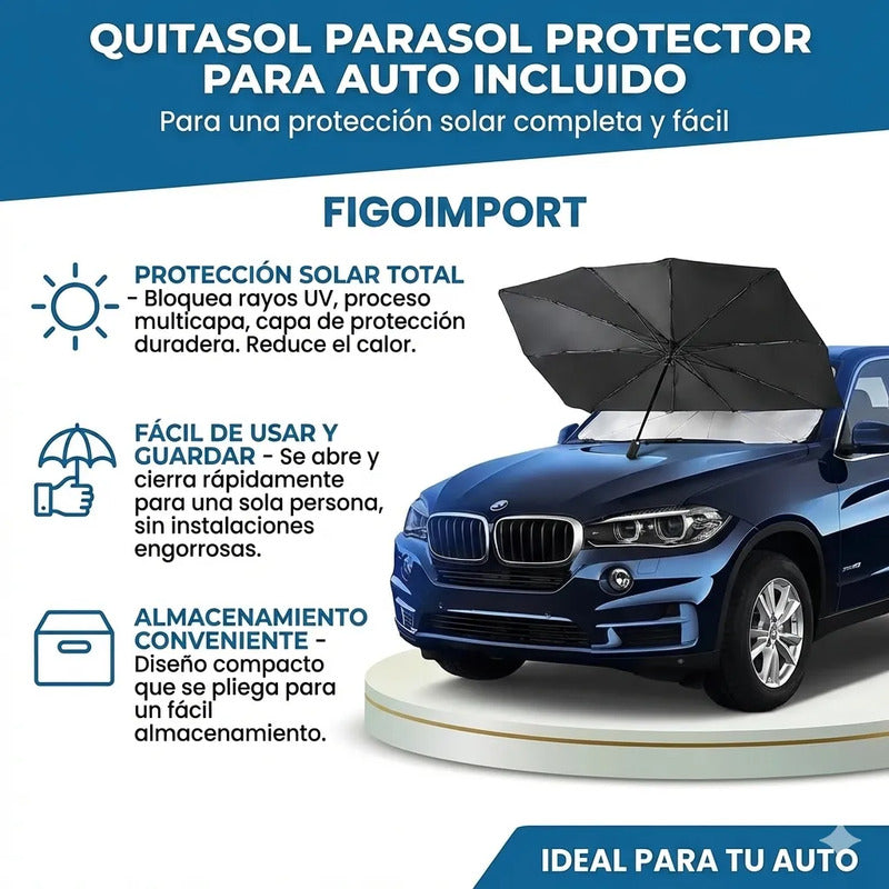 Quitasol Parasol Parabrisas Sombrilla Protector Para Auto