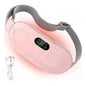 Cinturón Calentador Usb Para Cólicos Menstruales Con Masaje Y Terapia De Calor Abdominal Portátil Rosa