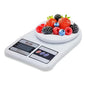 Pesa Digital Balanza De Cocina Comercio 1g A 10kg Portatil  Blanco 10 Kg