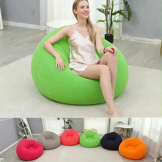 Puff Tumbona Inflable 1 Plaza Genérica Pvc 85 Cm