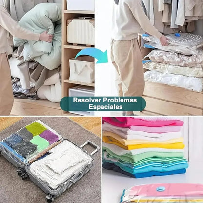 Bolsas Al Vacio Comprimir Ropa Pack 12 Unidades 60 X 80