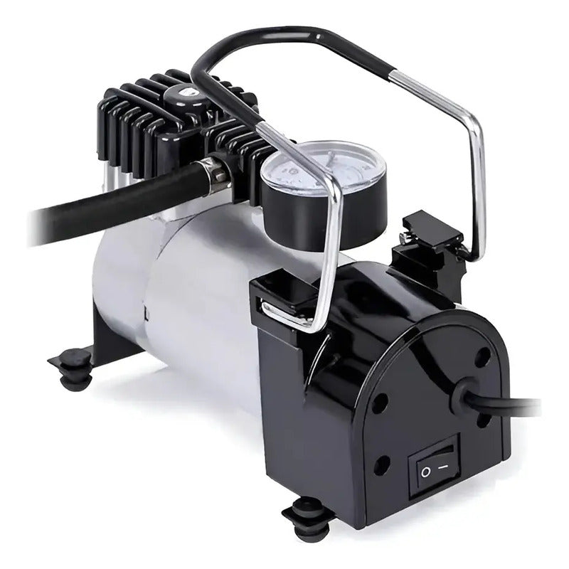 Compresor de Aire Portátil 12V 150 PSI Inflador Neumáticos Auto Moto Plateado FIGGOS