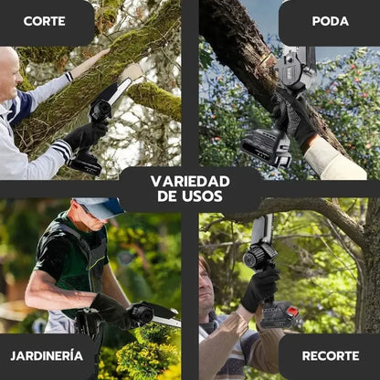 Motosierra Eléctrica Inalambrica Portátil De 6 Pulgadas Negro