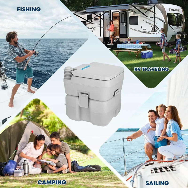 Baño Quimico Portatil 20 Litros Reutilizable Camping