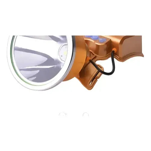 Linterna De Cabeza Led Recargable Para Caza Con Alcance De 500 M Y 8h De Batería Naranja