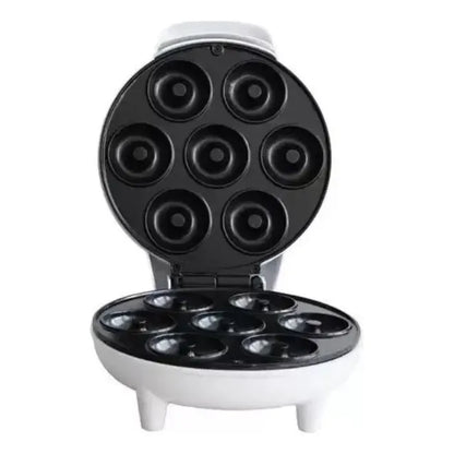 Maquina Donuts Blanco Maquina Para Hacer Donas Antiadherente Crepe Mini Donas Postres 7 Rosquillas Qatarshop Electrica Donuts Maker Blanco