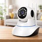 Camara Seguridad Ip Wifi Hd Motorizada Vision Nocturna 360º Blanco