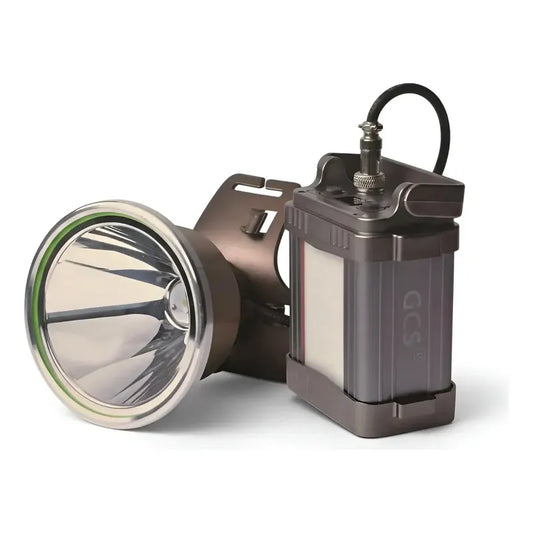 Linterna Cabeza Foco Minero Cintillo Recargable G67 1500w Gris Metálico