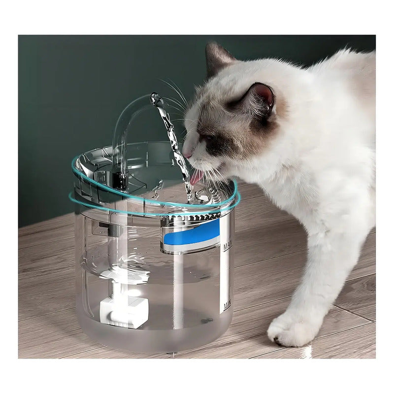 Tlpb Fuente Para Gato Bebedero Para Mascotas Color Trasparente