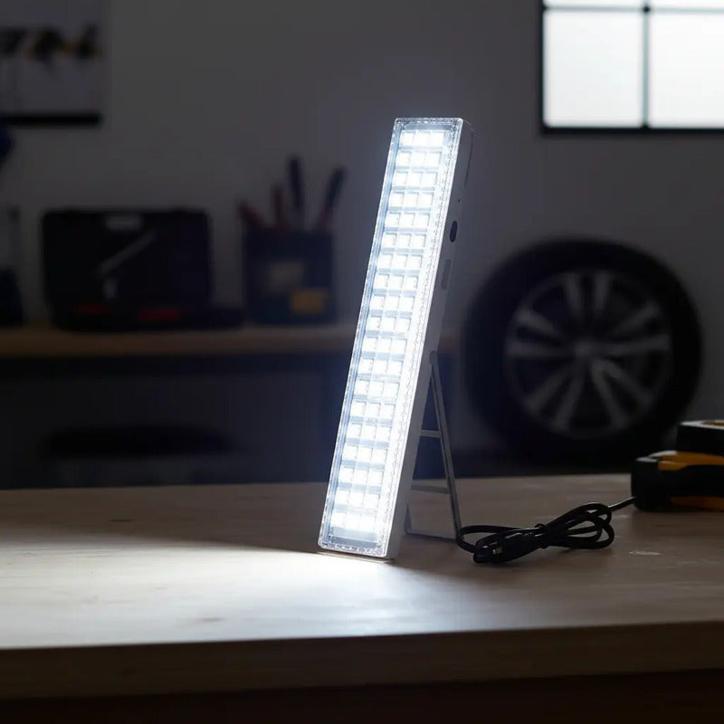 Lámpara Luz Led De Emergencia Recargable 20 Hrs Blanco