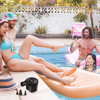 Bomba De Aire Eléctrica Portátil Para Inflables Y Colchones, Con Función Inflador Y Desinflador