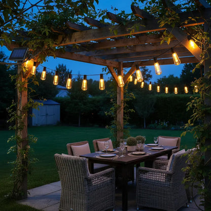 Guirnalda De Luces Solares Para Decoración 10 M Amarillo