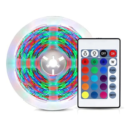 Cinta Led Micro 5m Ip64 Con Controlador Integrado 3528 2835