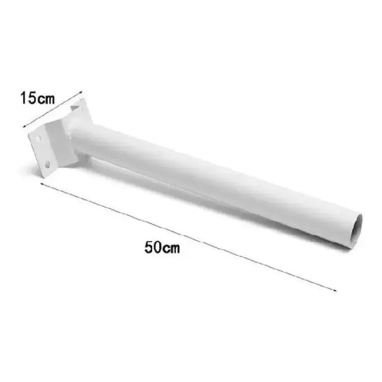 X6 Soporte 50cm Para Focos Led Solares Exteriores Resistente Blanco