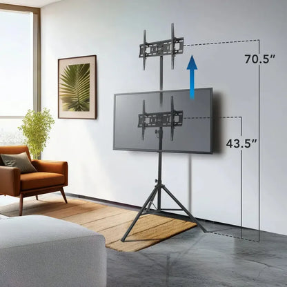 Tripode Portatil Soporte Para Tv Hasta 65 Pulgadas  Negro