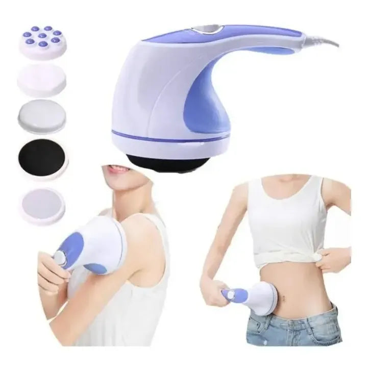 Pack X2 Masajeador Corporal Relajante Muscular Tonificar  Blanco