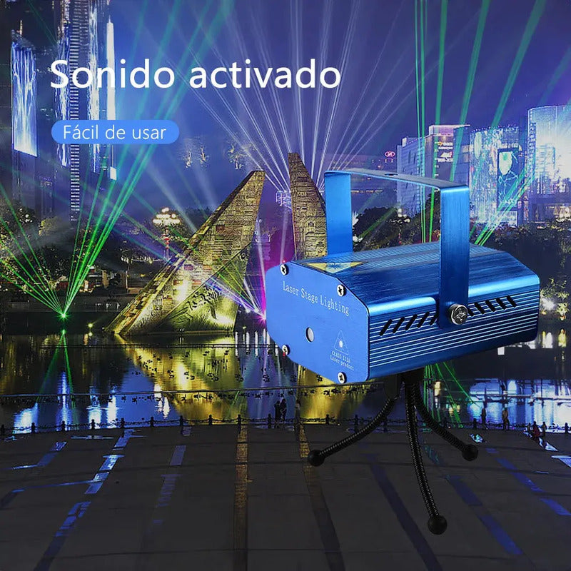 Proyector Puntos Laser Fiesta Luces De Fiesta Ritmico