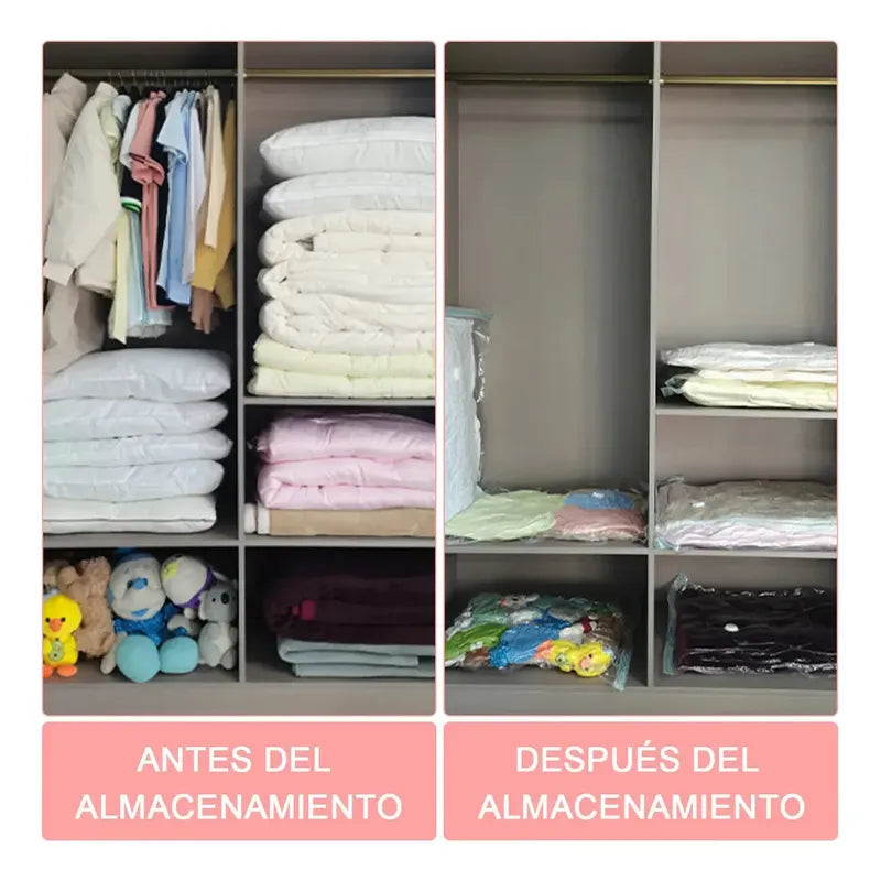 Bolsas Al Vacio Comprimir Ropa Pack 12 Unidades 60 X 80