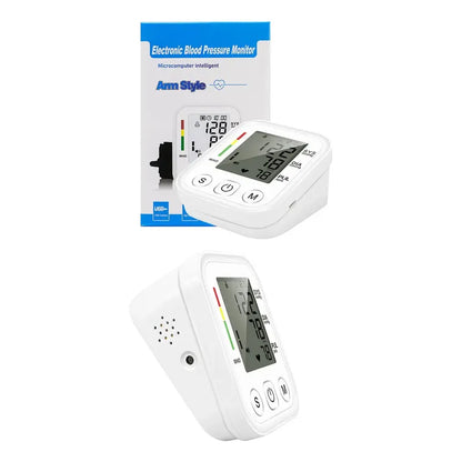 Toma Presión Tensiometro Usa Pilas O Enchufe Micro Usb Blanco Con Negro