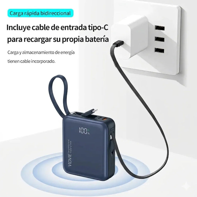 Powerbank Vidvie 20000mah 45w Carga Rapida Carga Inteligente Negro