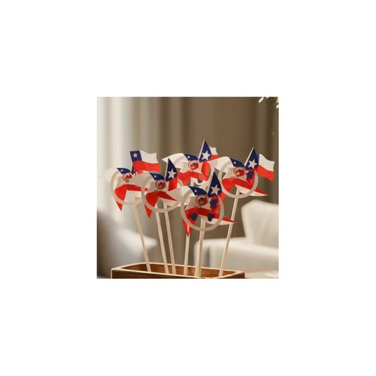 Remolinos De Viento Bandera Chilena 58 Cm Pack 50 Figoimport Chile