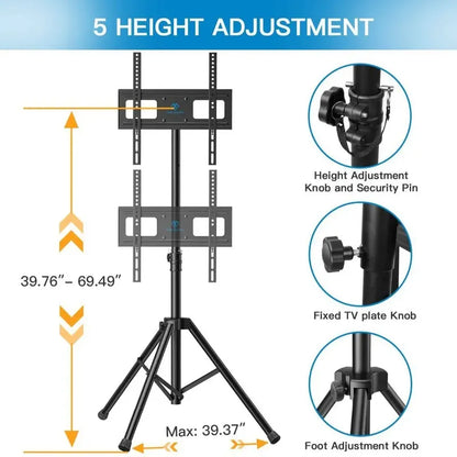 Soporte Pedestal Tv Telescópico 360 ° 32  A 55  Negro