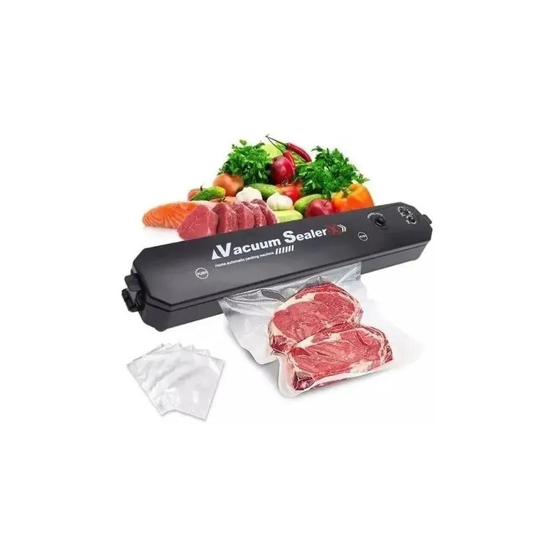 Selladora Al Vacio Alimentos + Bolsas De Regalo Transparente