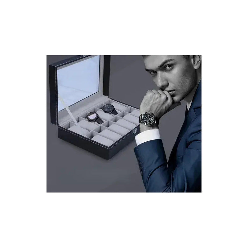 Caja Para Guardar Organizar Relojes De 12und
