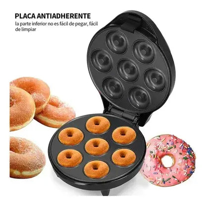 Maquina Mini Donas Y Maquina Mini Waflera Pack Variado