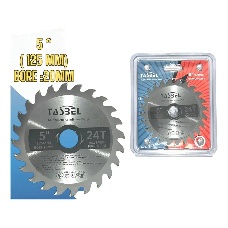 X10 Disco Para Sierra Circular 24t 125mm 5 Pulgadas Gris Oscuro