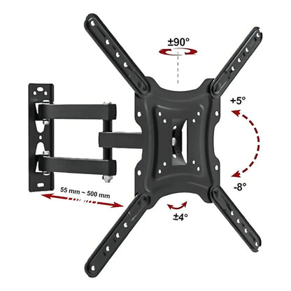 Soporte Para Tv Brazo 14 A 55 Pulgadas Pared Con Tornillos D Color Negro F-3 P-1