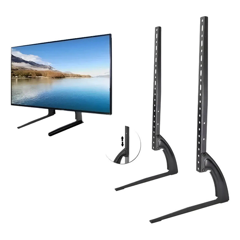 Soporte Base Tv Sobre Mesa Universal De 37 A 75 Pulgadas Negro