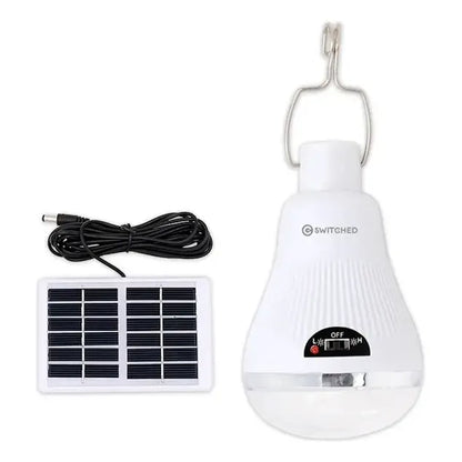 Ampolleta 10w Solar + Panel 7 Horas De Luz + Usb Led
