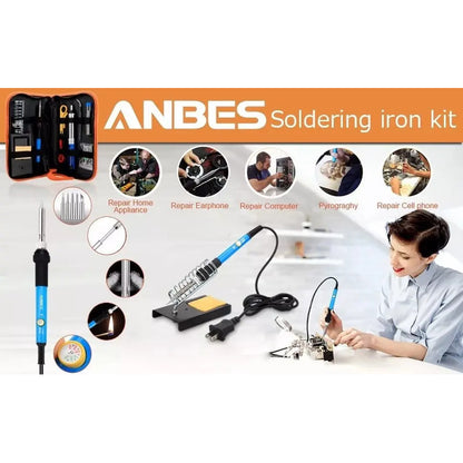 Kit De Electronica Para Soldar - 9 Piezas Con Tester