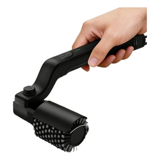 Limpiador De Parrilla Recargable Carga Usb Con Guantes Figo Negro