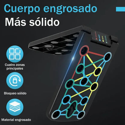 Barra Multifuncional Para Flexiones Y Dominadas Calistenia Negro