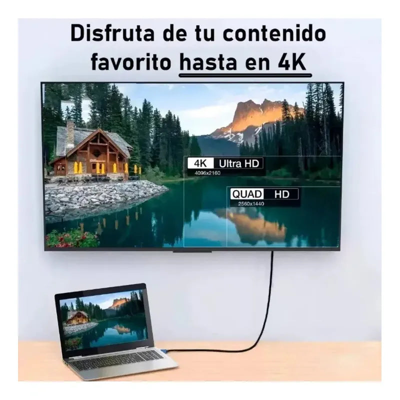 Cable Hdmi Ultrahd 4k 20 Metros Reforzado Full Hd