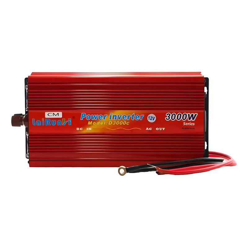 Inversor Voltaje 3000w De 12 Volts A 220volt + Entrada Usb