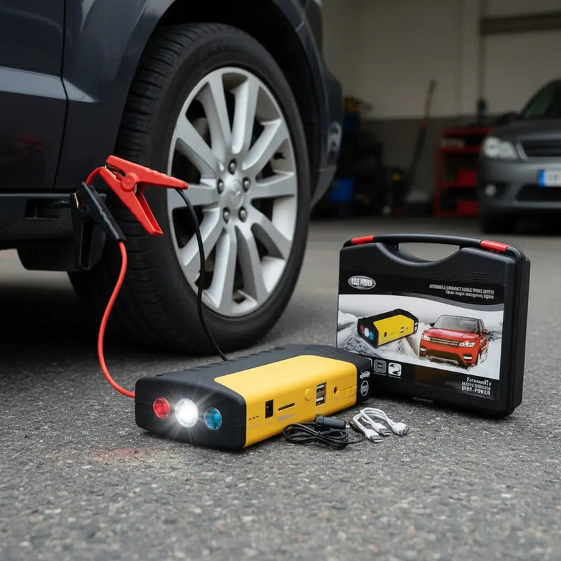 Arrancador Portátil Partidor J12 20w Para Auto Y Camioneta