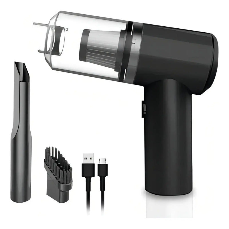 Aspiradora Inalámbrica Portátil Mo1812 2 En 1 Para Auto Y Hogar 120w Negro