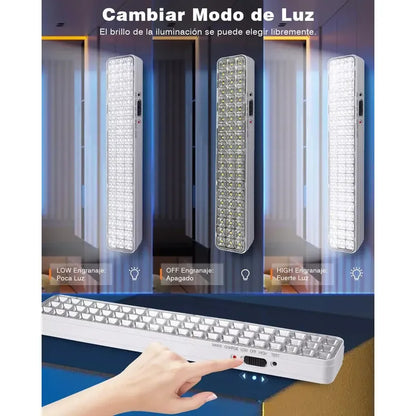 Lámpara Led De Emergencia Recargable 24 Horas Modelo Ca-629 Blanco
