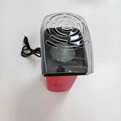 Maquina Para Hacer Cabritas Popcorn Libre De Aceite 1200w  Rojo-negro