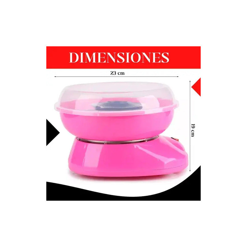Máquina De Algodón De Azúcar Eléctrica Figoimport Rosa De 500w Para Postres