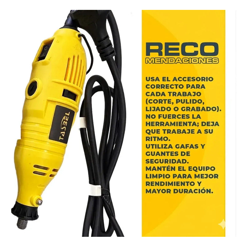 Minitorno Rotativo Inalámbrico Figoimport Ch2904-x Con 160 Accesorios Y Eje Flexible Para Bricolaje Y Precisión 60 Hz