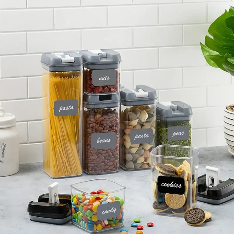Juego De Recipientes Herméticos Para Alimentos 7 Unidades