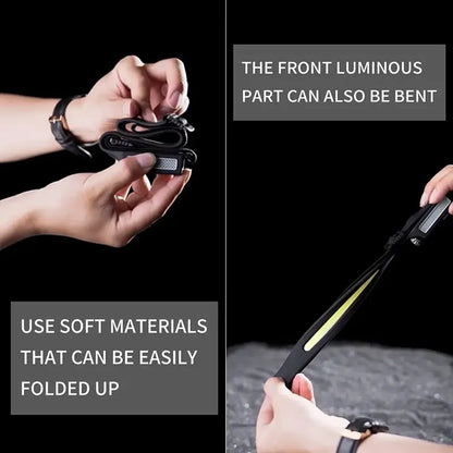 Linterna Led Cintillo Con Sensor Montado En La Cabeza Color Blanco