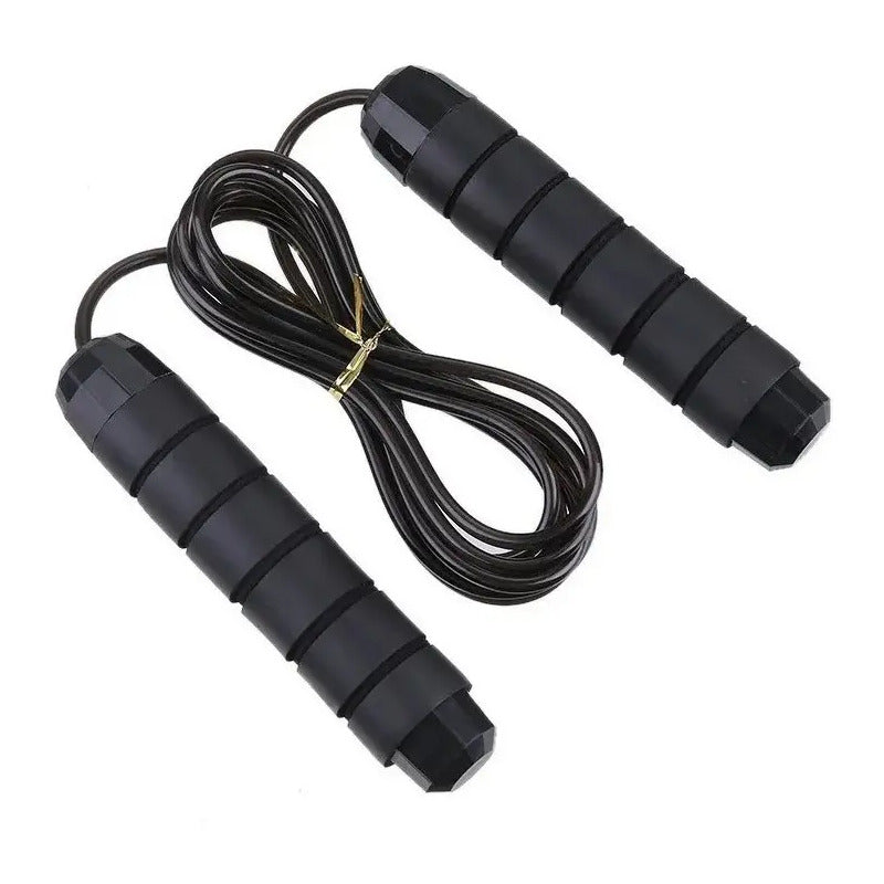 Cuerda Para Saltar / Velocidad 3 Metros Ajustable  Negro