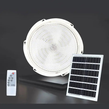 Lámpara Plafón Solar M Casa 100w Luz Blanca 6500k Blanco